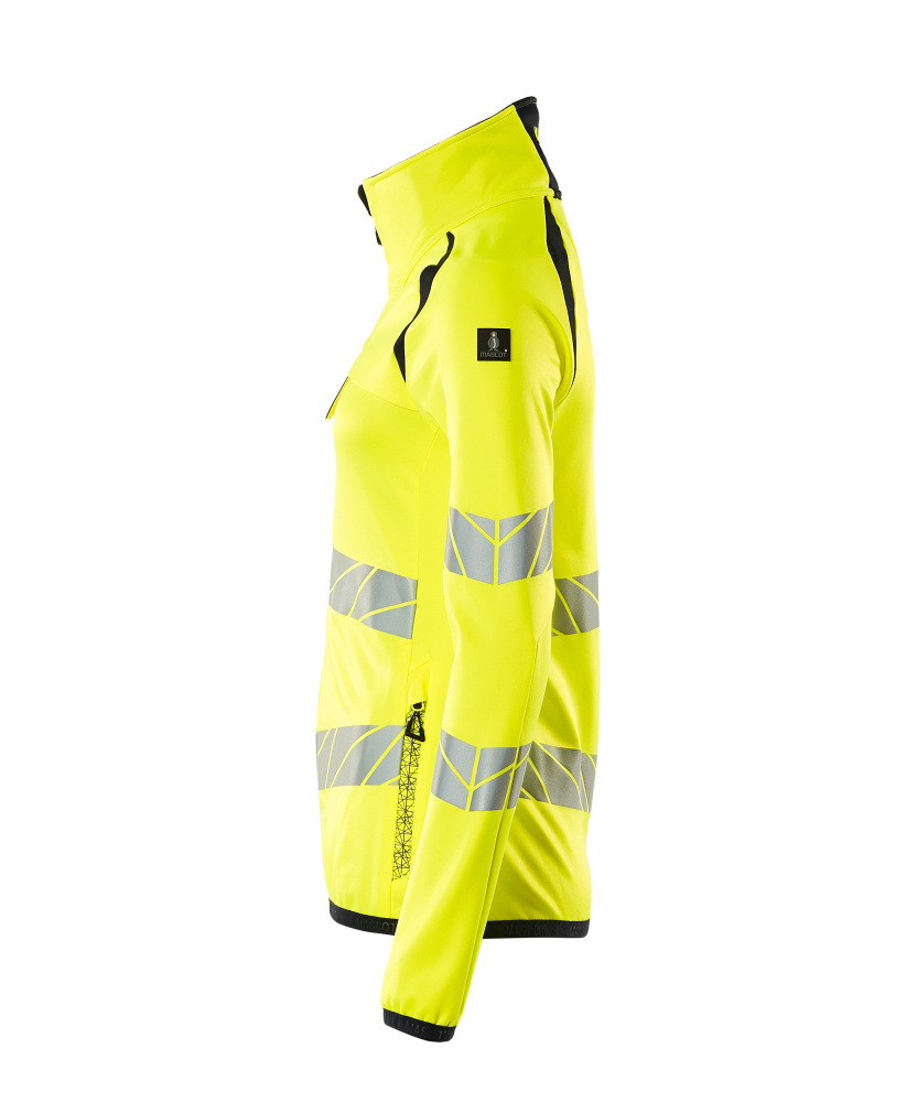 Damen-Passform Fleecejacke ACCELERATE SAFE Hi-vis Gelb/Schwarzblau L