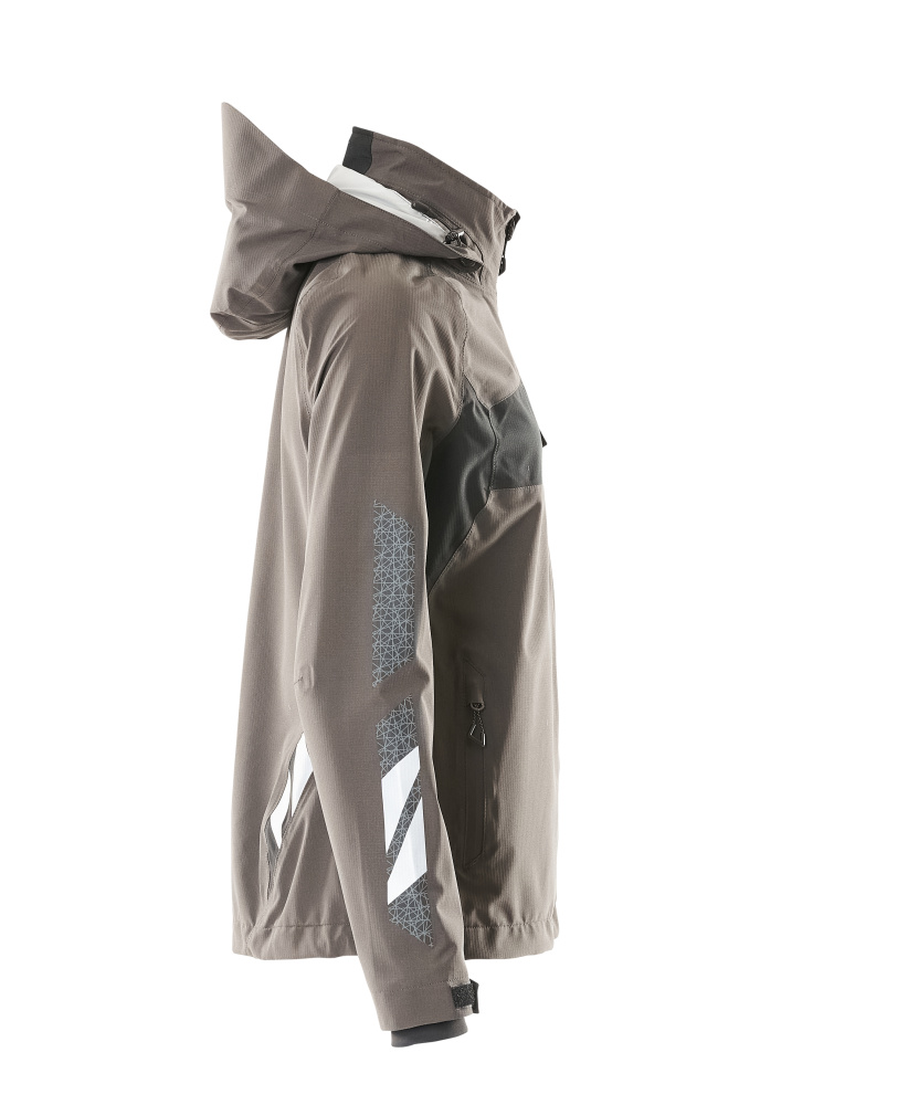 Damen-Passform Hardshelljacke ACCELERATE Dunkelanthrazit/Schwarz 3XL