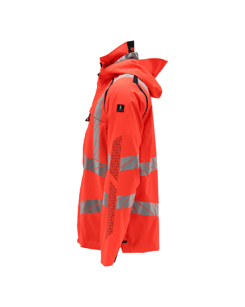 Hardshelljacke ACCELERATE SAFE Hi-vis Rot/Schwarzblau S