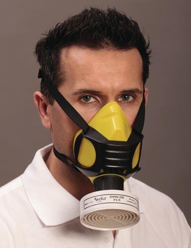 Halbmaske Polimask ALFA/Silikone EN 140 m.Ausatemventil Universalgröße EKASTU