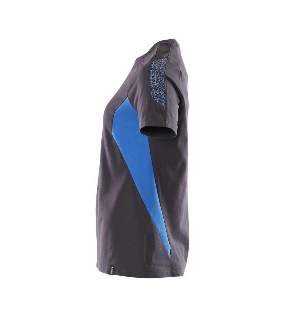 Damen-Passform T-Shirt ACCELERATE Schwarzblau/Azurblau 4XLONE