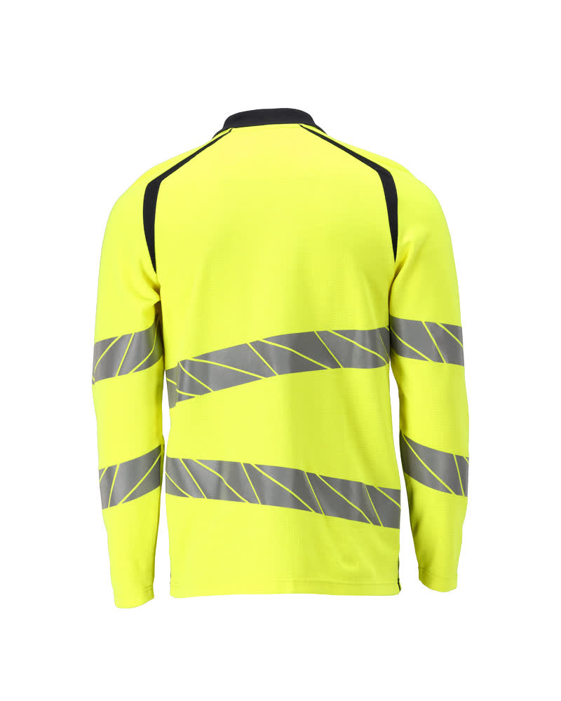 Polo-Shirt, Langarm ACCELERATE MULTISAFE Hi-vis Gelb/Schwarzblau M