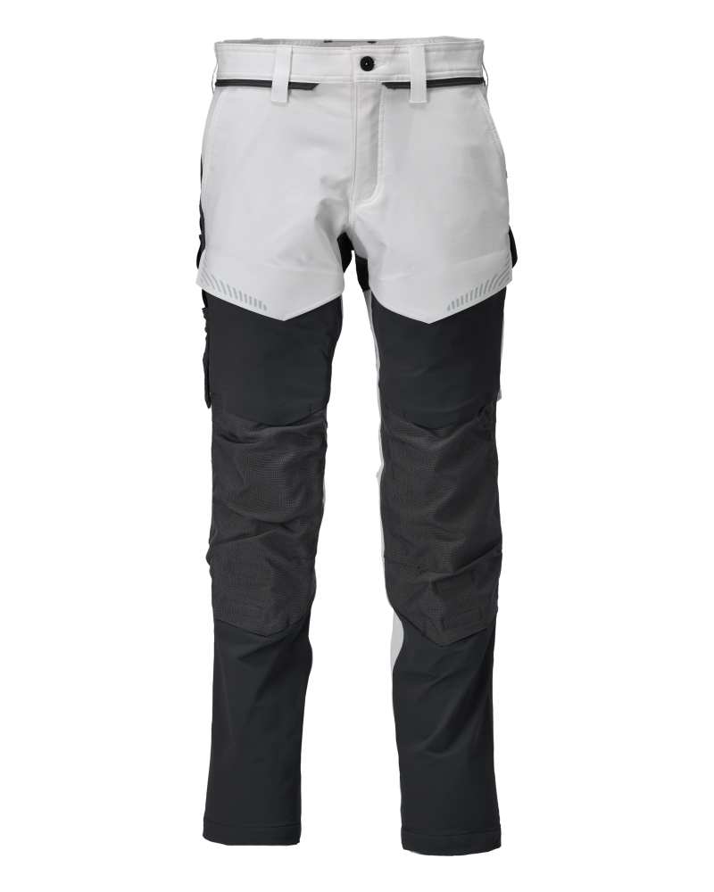 Hose mit Knietaschen CUSTOMIZED Weiß/Anthrazitgrau 76C48