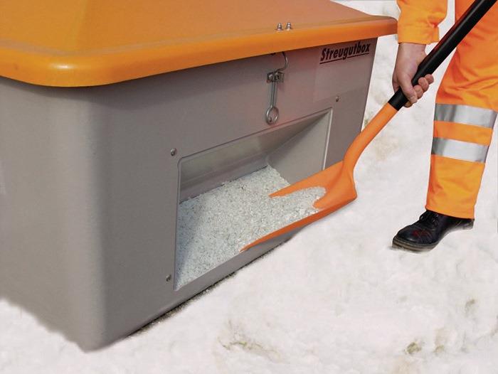 Allzweckschaufel Polypropylen orange Blattmaß 350 x 260 x 80 mm