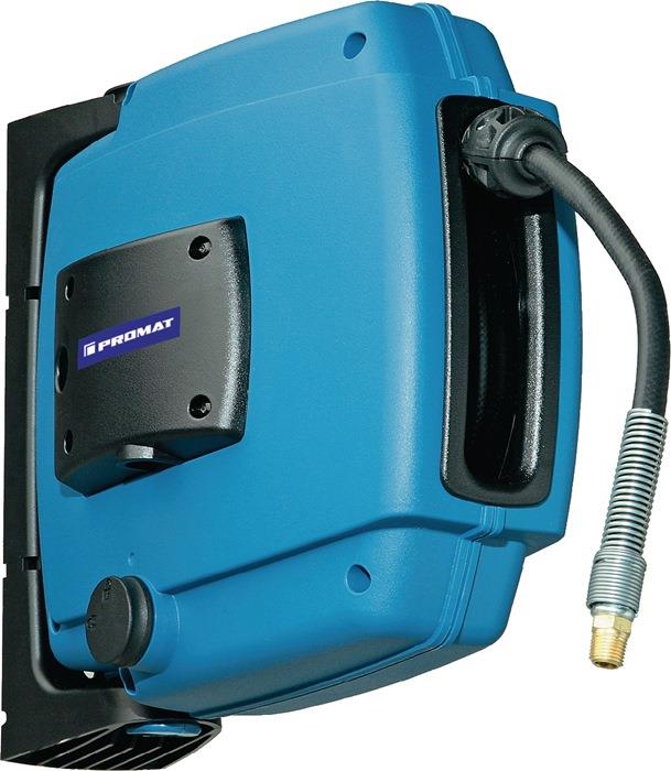 Druckluftschlauchaufroller für Druckluft PROMAT 1/4 ″ AG 12 bar 8 m 8 mm 8 m 5/16 ″ 6 mm