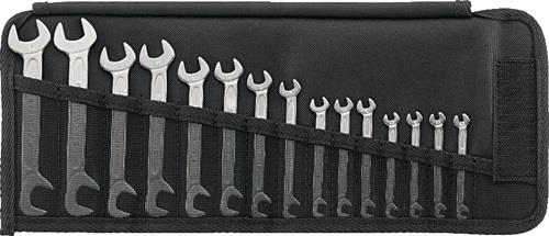 Doppelmaulschlüsselsatz 12/15 15-tlg.SW3,2-14mm CR-A-STA STAHLWILLE