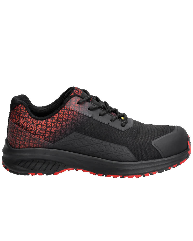 Sicherheitsschuhe FOOTWEAR ACCELERATE Schwarz/Verkehrsrot 0836