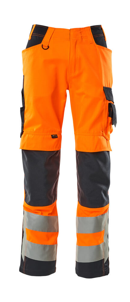 Hose mit Knietaschen SAFE SUPREME Hi-vis Orange/Schwarzblau 76C50
