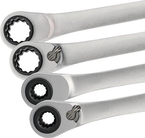 Multifunktionsknarrenringschlüssel 4in1 10/13/17/19mm 12-KT.L.220mm Z.72 TECWERK