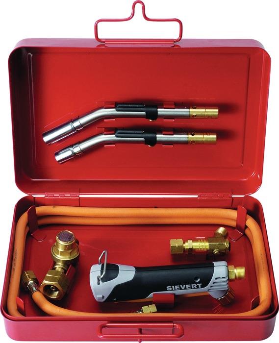 Hart-/Weichlötgarnitur Promatic 1000 im Stahlblechkoffer 6-teilig Propan SIEVERT