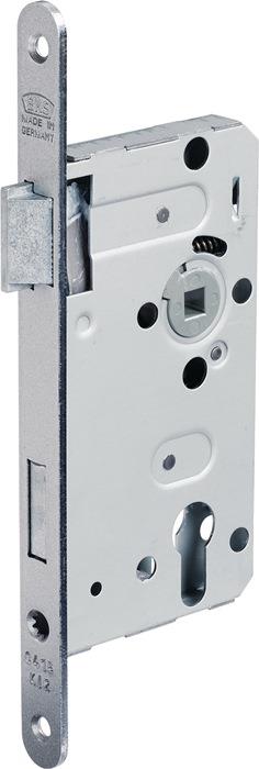 Zimmertür Einsteckschloss 0415 Klasse 2 Zinkdruckgruss DIN links 18 mm abgerundet silber