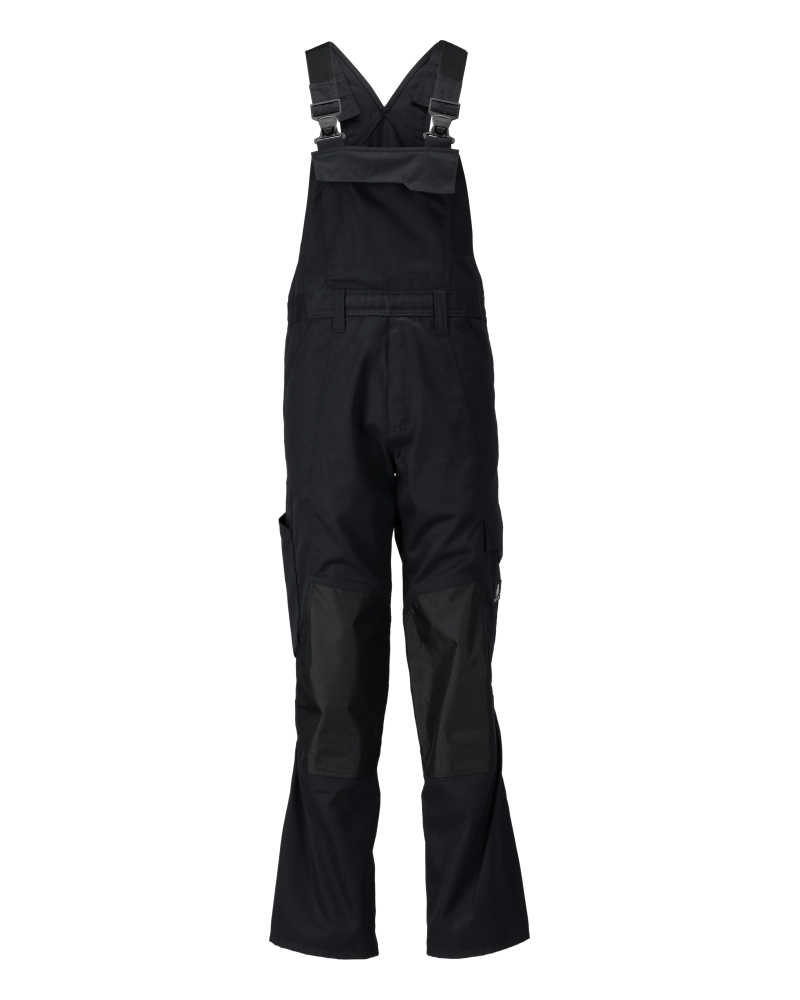 Latzhose mit Knietaschen ACCELERATE Schwarz 76C52