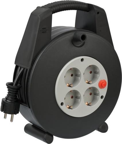 Kabelbox 15m H05VV-F 3x1,5 mm² 4 Schutzkon.steckd.Spezialku.BRENNENSTUHL