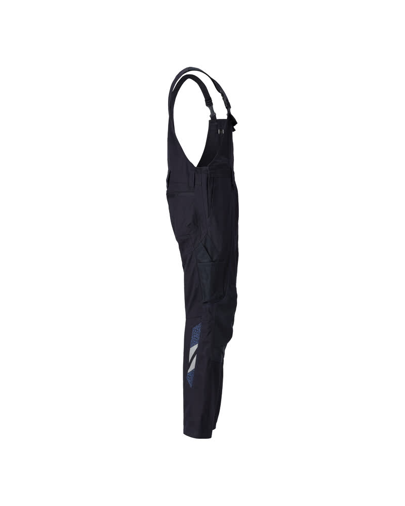Latzhose mit Knietaschen ACCELERATE Schwarzblau 76C54