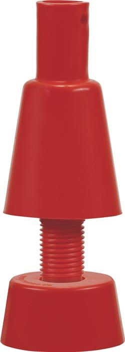 Leitkegelaufsatz zur Befestigung von Leuchten PVC verkehrsrot WEMAS