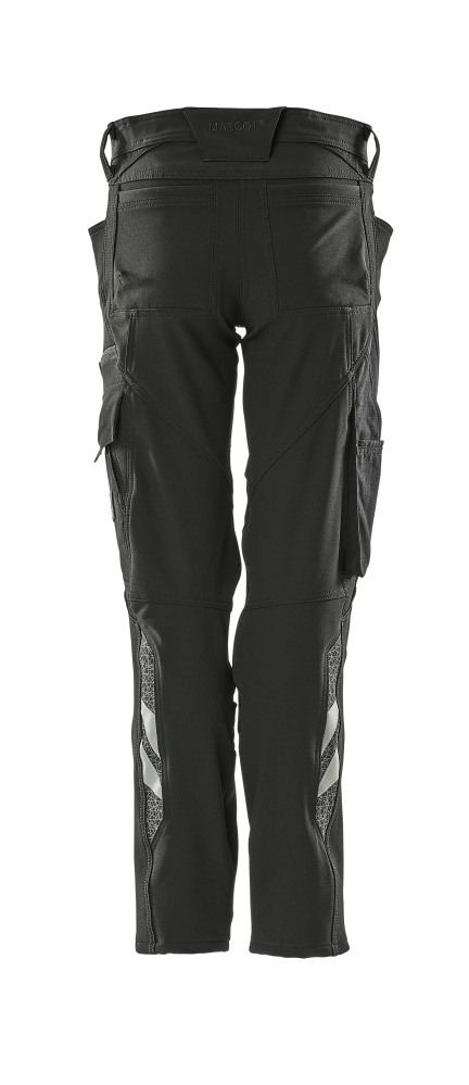 Damen-Passform PEARL Hose mit Knietaschen ACCELERATE Schwarz 76C34