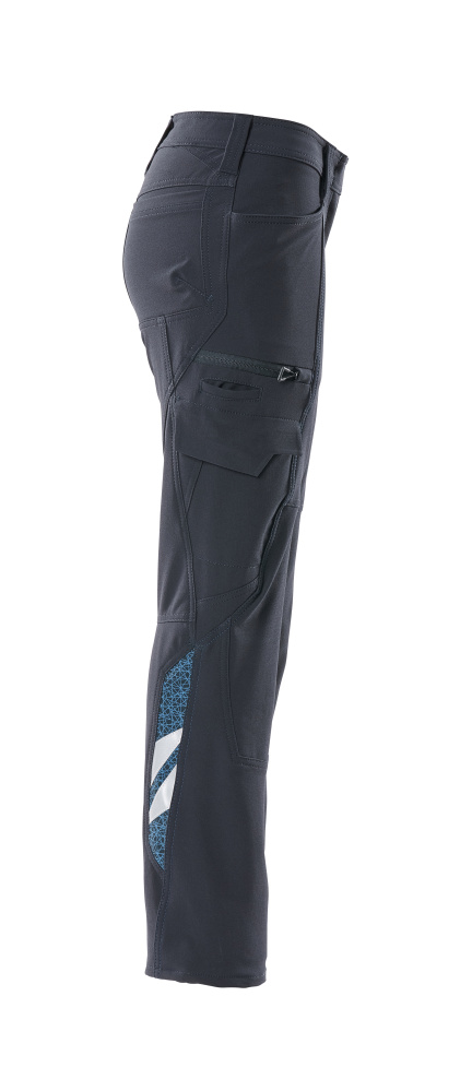 Damen-Passform DIAMOND Hose mit Schenkeltaschen ACCELERATE Schwarzblau 76C34