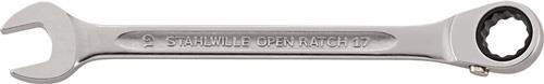 Maulringratschenschlüssel OPEN-RATCH 17 SW 10mm L.158mm umschaltbar,Rings.15Grad