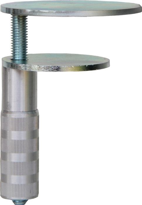Tischklemme Ø 73 + 90 mm 2 Metallplatten Tischplatte 90 mm BAUER & BÖCKER