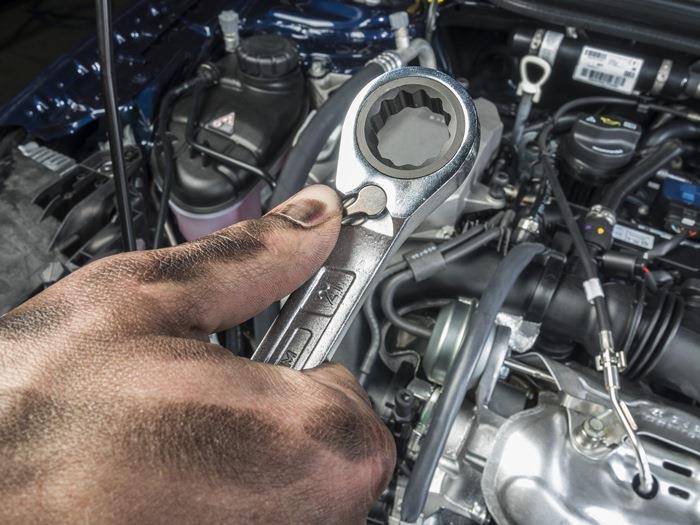 Knarrenringmaulschlüsselsatz abgewinkelt, lang, schlank 12-teilig 8, 9, 10, 11, 12, 13, 14, 15, 16, 17, 18, 19 mm