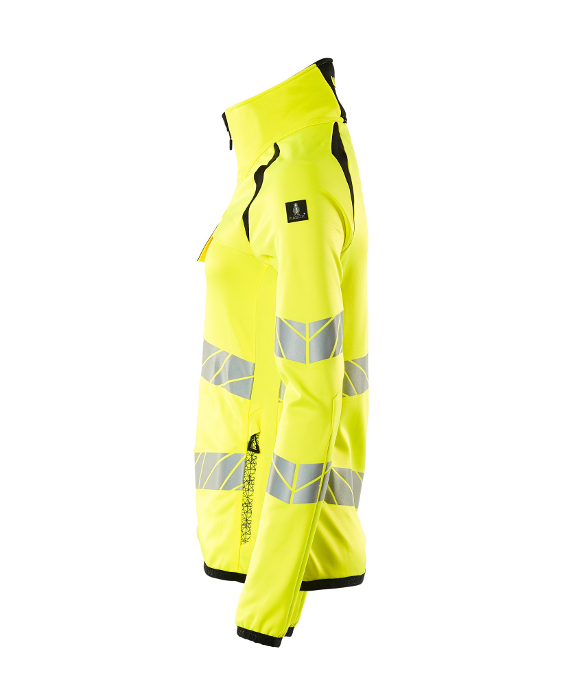 Damen-Passform Fleecejacke ACCELERATE SAFE Hi-vis Gelb/Schwarz L