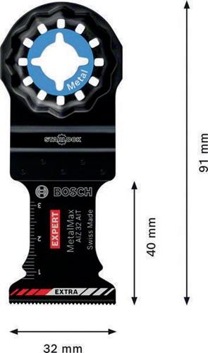 Tauchsägeblatt AIZ 32 AIT B.32mm Eintauch-T.40mm 5 St.Starlock 2608900015 BOSCH