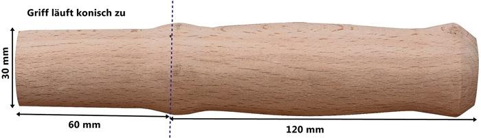 Holzgriff Buchenholz L180xB30xH30mm f. Schubkarre Praktica 1 Paar im Beutel CAPITO
