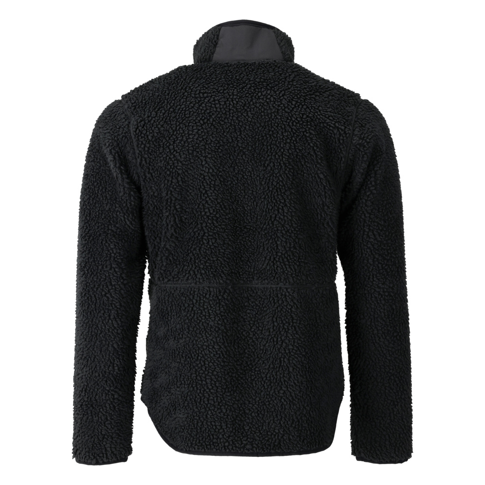 Faserpelz Jacke mit Reißverschluss CUSTOMIZED Schwarz XL