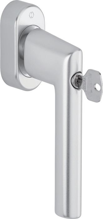 Fenstergriff Amsterdam 0400S/UD9056 F1-2-S/silberfarben matt SecuSan® 20-30 mm