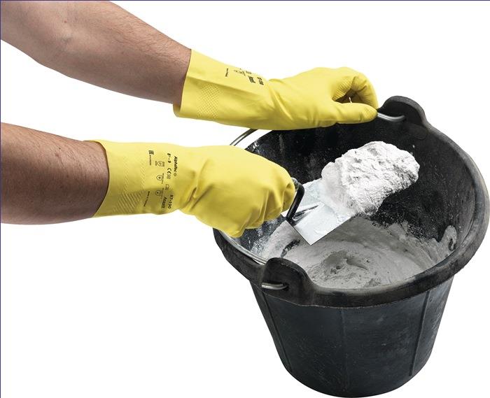 Chemikalienhandschuhe AlphaTec 87 190 PSA Kategorie III 7,5-8