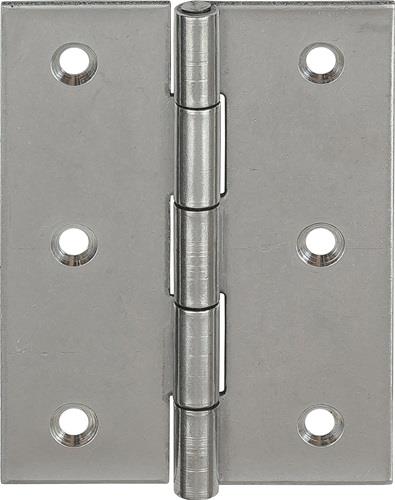 Scharnier 10502 H.40mm B.32mm S.0,9mm VA gerollt,halbbreit VORMANN