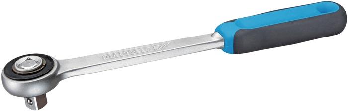 Durchsteckknarre 1993 Z-94 1/2 ″ 48 Zähne Länge 270 mm mit umsteckbaren Vierkant GEDORE