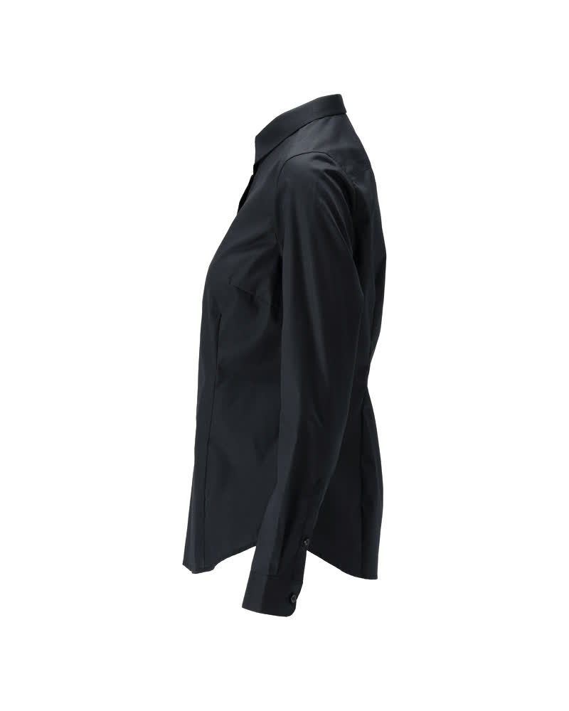 Damen-Passform Hemd FRONTLINE Vollschwarz 40