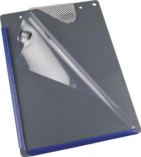 Auftragstasche PVC m.Umbug-Verschweißung DIN A4 blau EICHNER