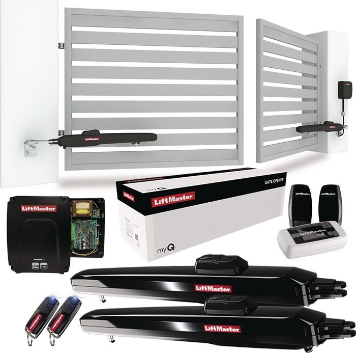 Drehtorantrieb-Set LA300EVK-MYQ 2-flügig Flügelbreite max. 300 cm Gesamthub 350 mm LIFTMASTER