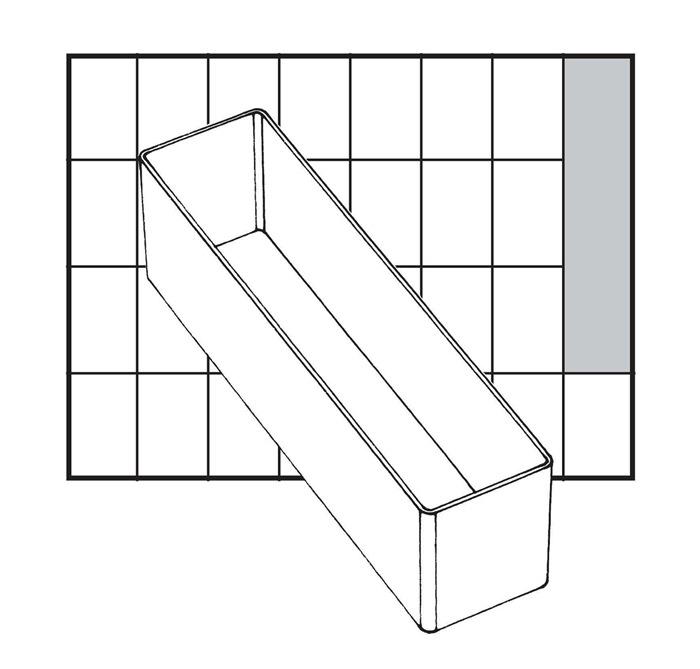 Einsatz 55 A9-3 B.39xT.163xH.47mm transpar. a.PP f.Nr. 871325-871332,871545-871552 u.a. RAACO