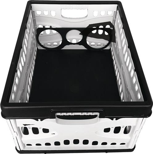 Klappbox L485xB345xH230mm Inh.35l m.2 Griffen u.Flaschenhalter