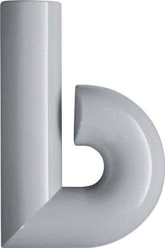 Hausnummer Buchstabe b Spezial-Polyamid 90 tiefschwarz 137,5mm D.33mm HEWI