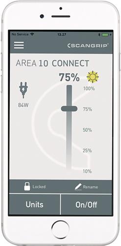 LED-Strahler AREA 10 CONNECT 84 W 1000-10000 lm IP65 SCANGRIP