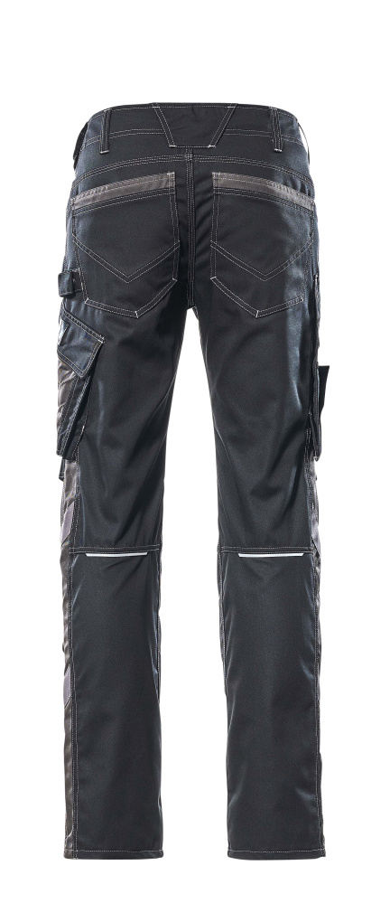 Hose mit Knietaschen UNIQUE Schwarz/Dunkelanthrazit 82C48