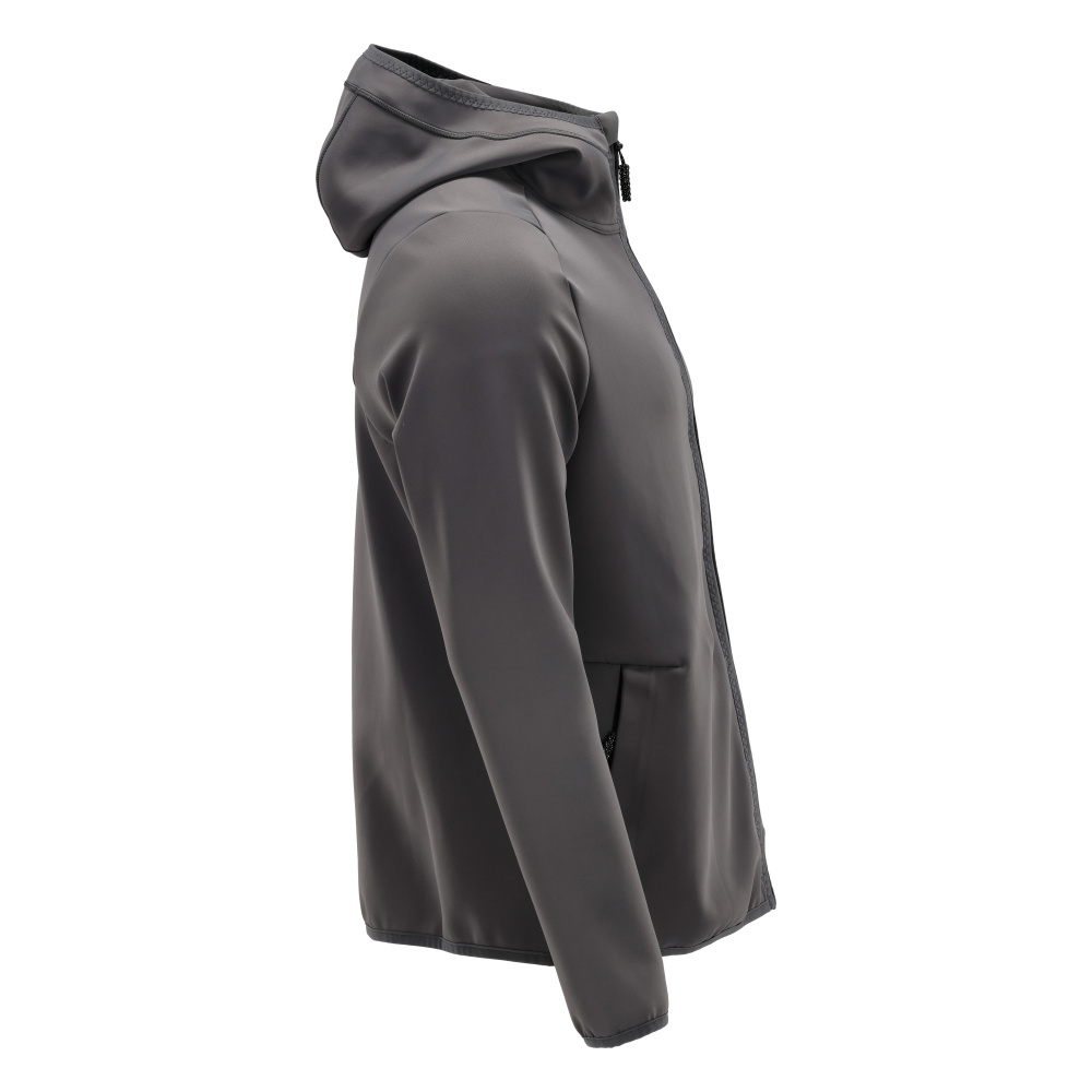 Fleecejacke mit Kapuze CUSTOMIZED Anthrazitgrau S