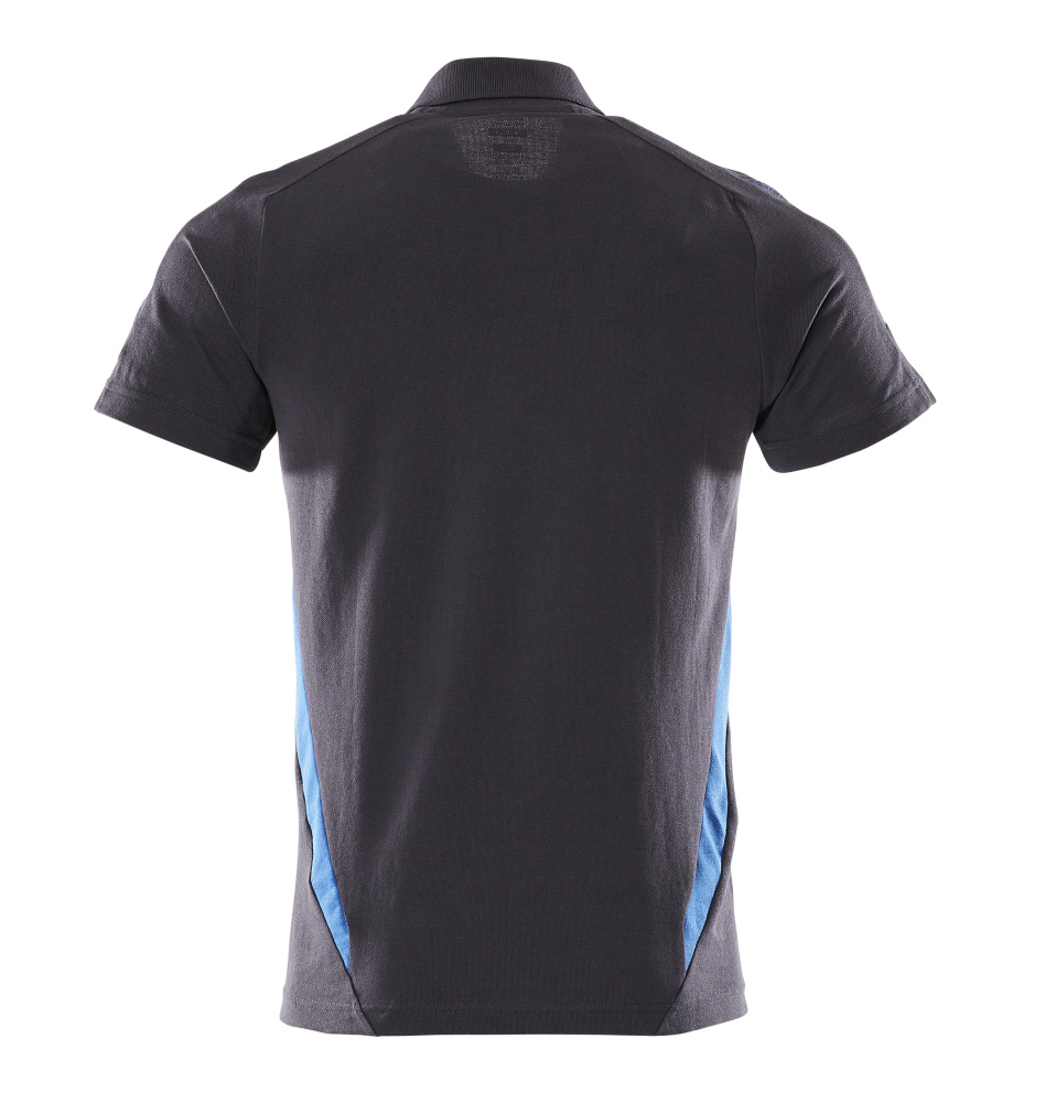 Polo-Shirt ACCELERATE Schwarzblau/Azurblau M  ONE
