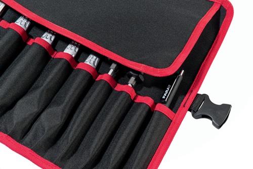 Werkzeugrolltasche 12 Fächer B540xH330mm Nyl.schwarz/rot PARAT