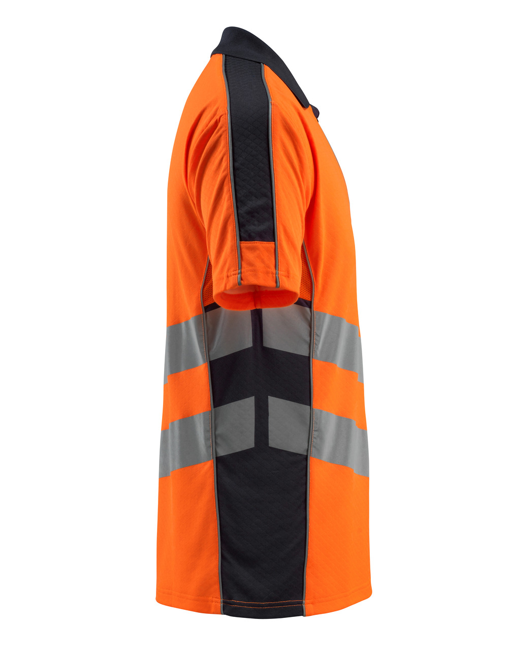 Polo-Shirt SAFE SUPREME Hi-vis Orange/Schwarzblau 2XL