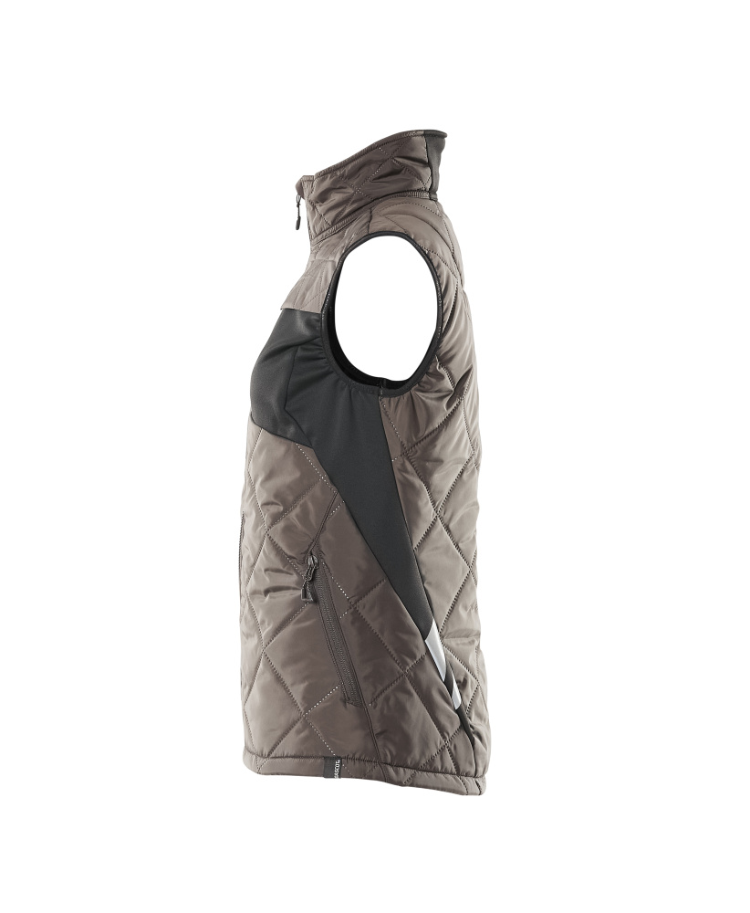 Damen-Passform Thermoweste ACCELERATE Dunkelanthrazit/Schwarz M