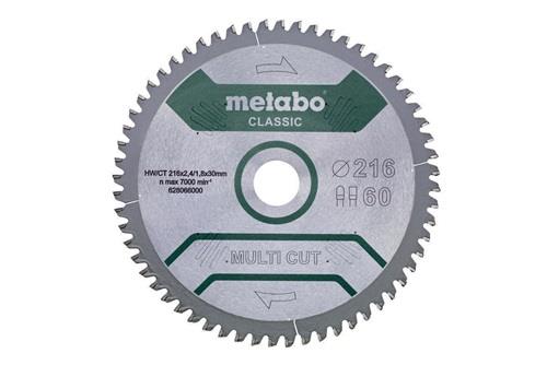 Kreissägeblatt multi cut classic D216xDicke 2,4xBohrung30mm Z.60 HW/CT FZ/TZ