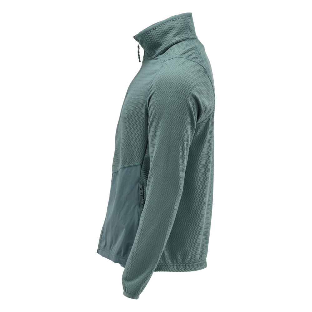 Microfleece Pullover mit Reißverschluss CUSTOMIZED Hell Waldgrün 4XL