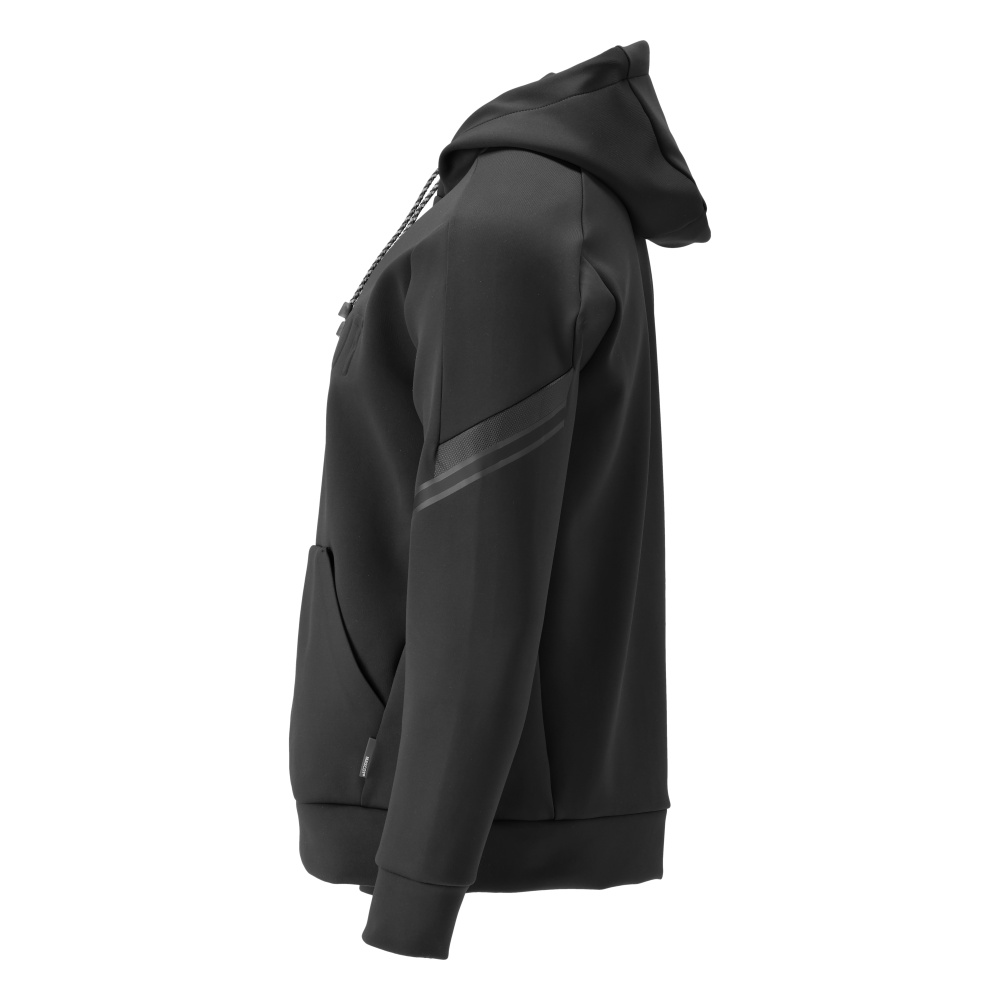 Fleece Kapuzenpullover CUSTOMIZED Schwarz XL