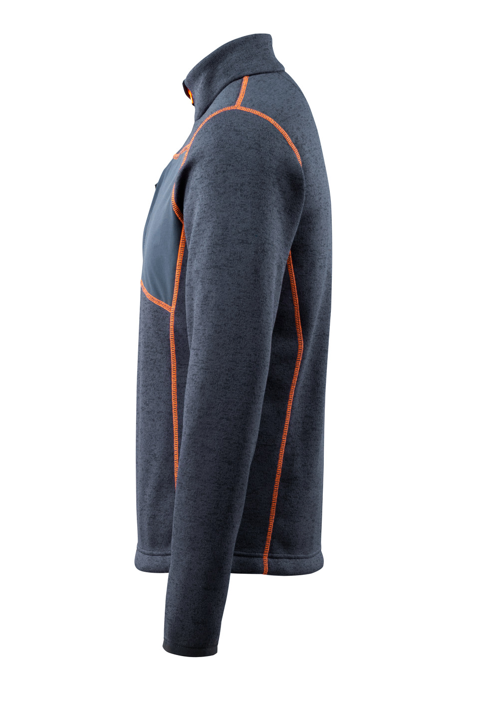 Strickpullover mit kurzem Reißverschluss HARDWEAR Schwarzblau M