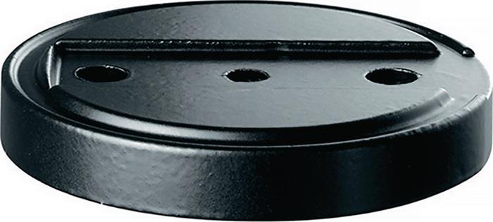 Türstopperunterlage 3699 GP Ø 70 mm Höhe 10 mm Edelstahl matt Dübelmontage HERMAT